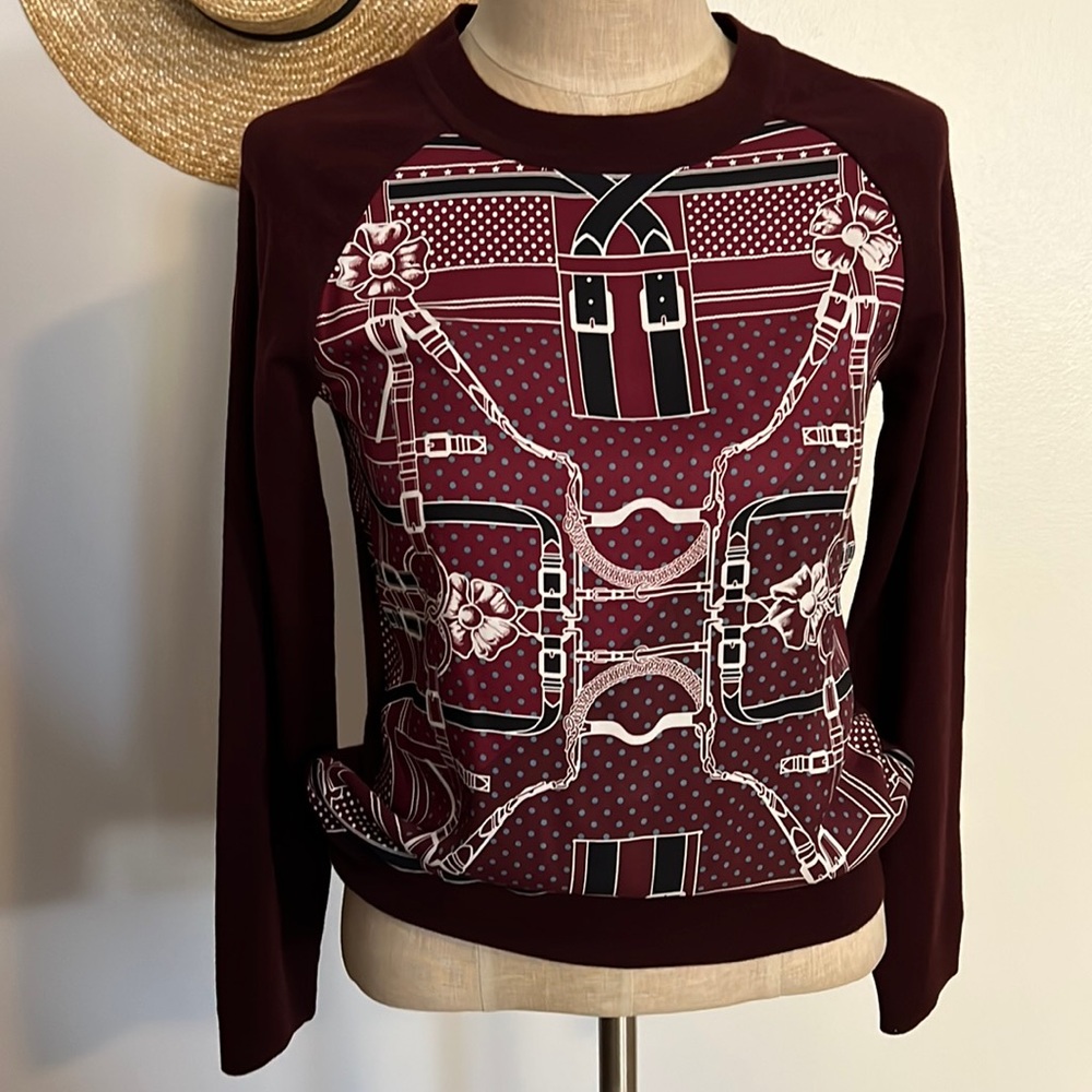 Hermes silk and wool sweater